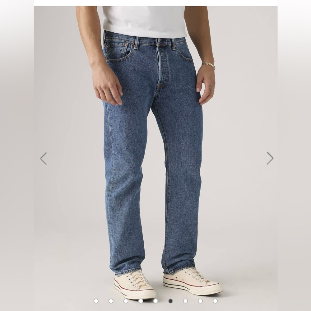Levi’s 501 Original Fit Men’s Jeans in Weekend Tailgate Mid-Wash Size 38x34